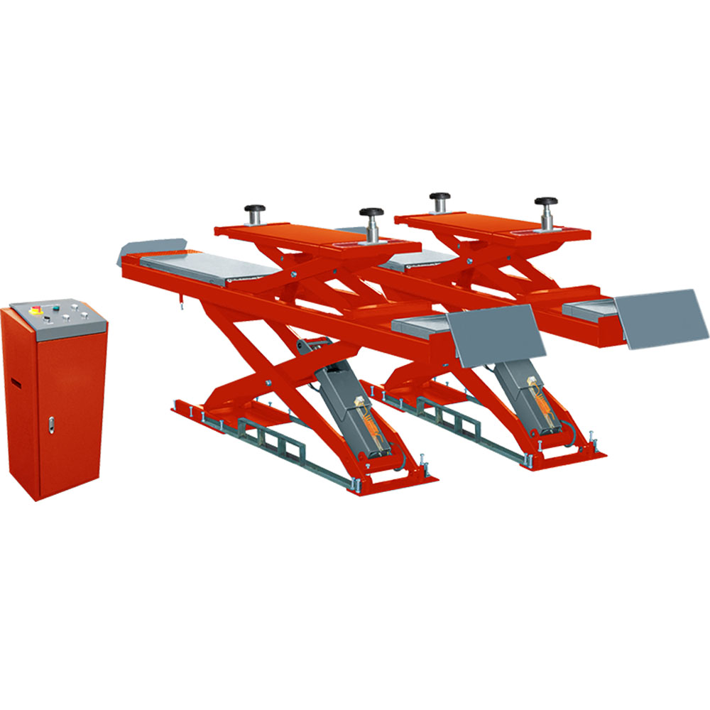 U-D35C Solid Steel Structure Wheel Alignment Scissor Lift Built In Lifting Platforms